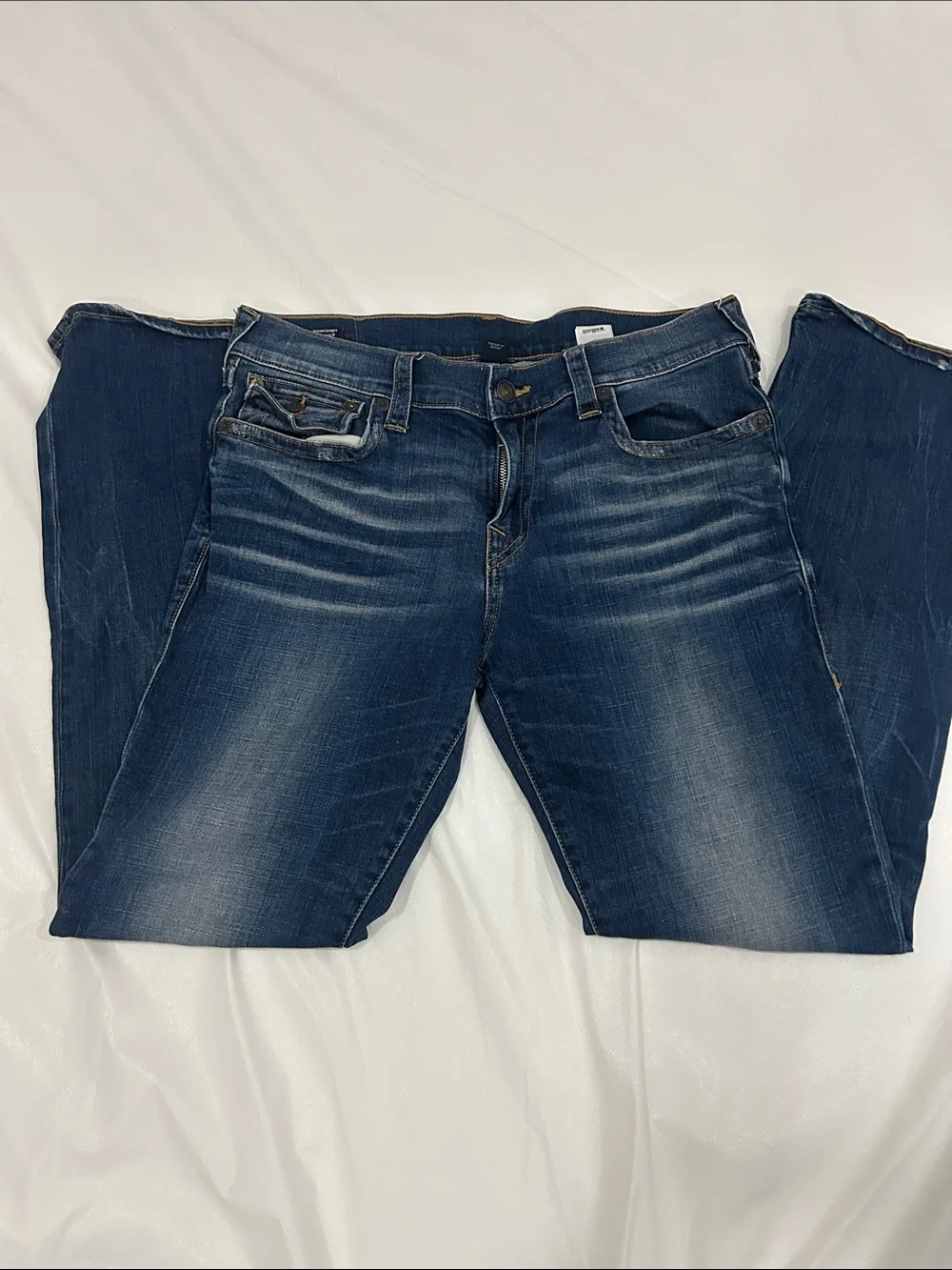 Classic true religion blue denim Jeans relaxed straight fit size 34